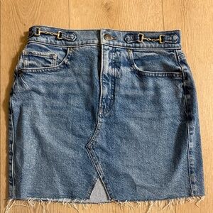 Express Blue Denim Skirt